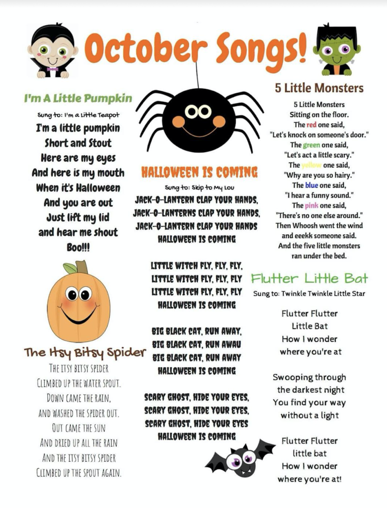 October PAT songs